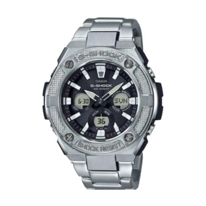 CASIO G-SHOCK GST-S330D-1ADR G-STEEL SOLAR POWERED 2ATM ANALOG-DIGITAL MEN WATCH